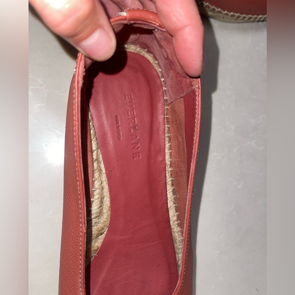 EUC Everlane Espadrille Square Toe Leather Slip On - Picture 7 of 10